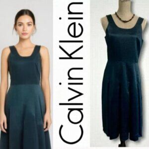 Calvin Klein Blue Sleeveless Dress Medium​​​​​
